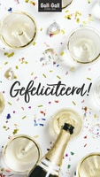 Wenskaart gefeliciteerd