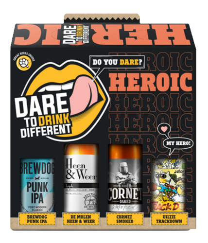 Dare To Drink Different Heroic Cadeaupakket