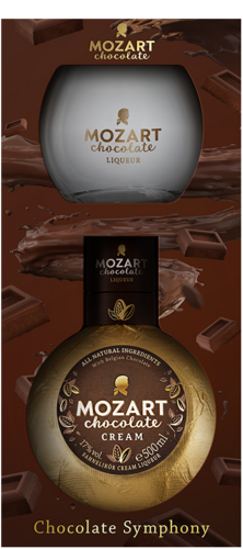 Mozart Chocolate Cream Cadeaupakket met Signature glas