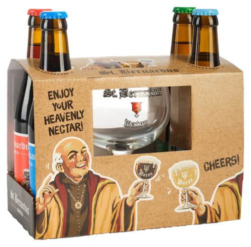 St. Bernardus Cadeaupakket met glas