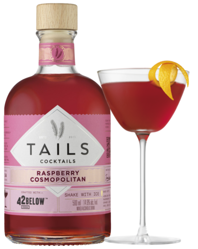 Tails Cocktails Raspberry Cosmopolitan