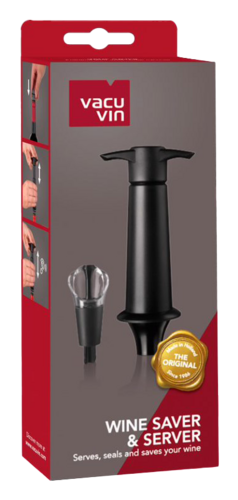 Vacu Vin Wine Saver & Server Black