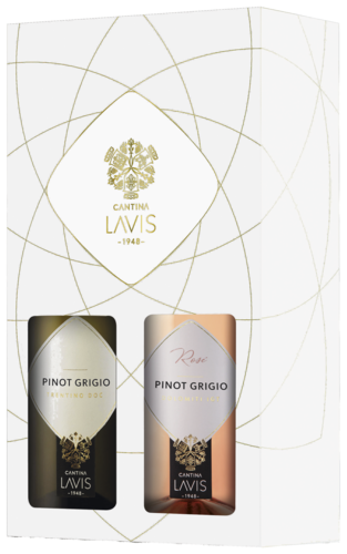 Lavis Pinot Grigio & Pinot Grigio Rose Cadeaupakket