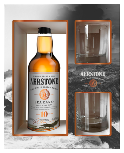 Aerstone Sea Cask Cadeaupakket met 2 glazen