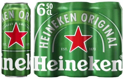 Heineken Blik 6X50CL 08712000059057