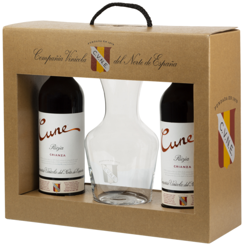 Cune Crianza met Decanter Cadeaupakket