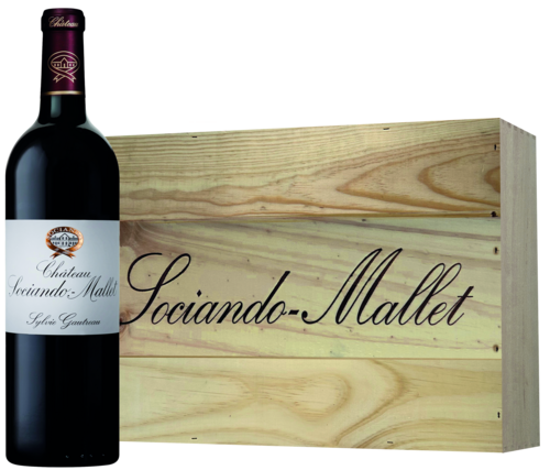 Château Sociando Mallet in kist 6X75CL