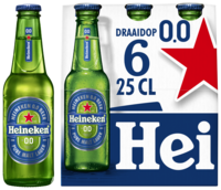 Heineken Premium Pilsener 0.0 Bier Draaidop Fles