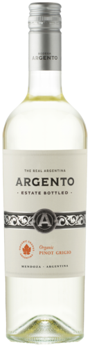 Argento estate bottled organic fairtrade pinot grigio