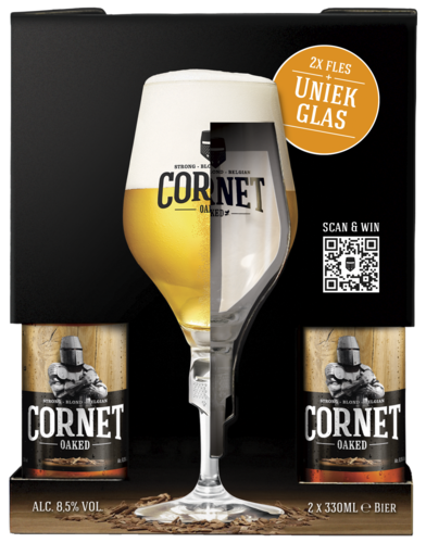 Cornet Geschenkverpakking met glas