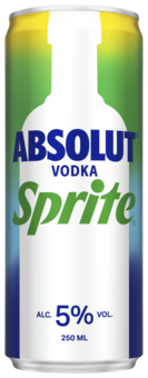 Absolut Vodka and Sprite