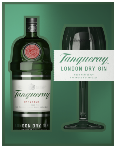 Tanqueray London Dry Gin Cadeaupakket met Coppa glas