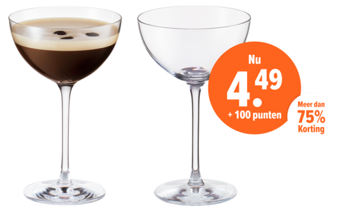 Chef & Sommelier Champagne & Cocktail coupeglazen (21 cl) - set van 2