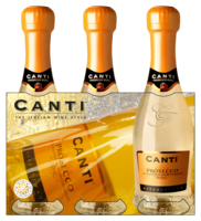 Canti Prosecco 3x Baby Bottle Cadeauverpakking