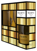 Canti Prosecco met 2 Glazen Cadeauverpakking