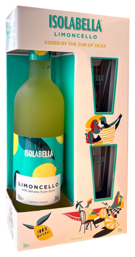 Isolabella Limoncello Cadeaupakket met 2 glazen