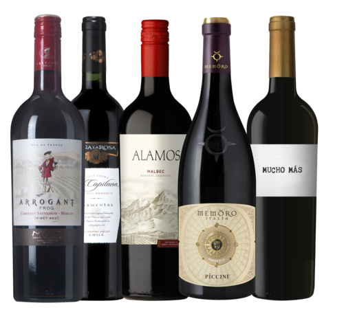 Wijnbox Prijswinnend Rood 6X75CL