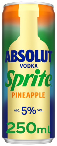 Absolut Vodka and Sprite Pineapple