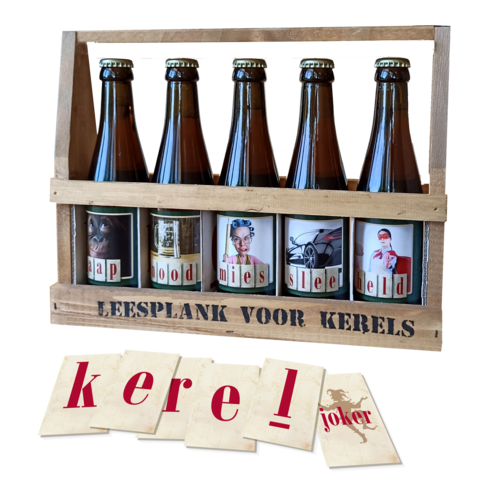 Leesplankje Kerels bier met Spel