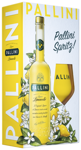Pallini Limoncello met Spritz Glass