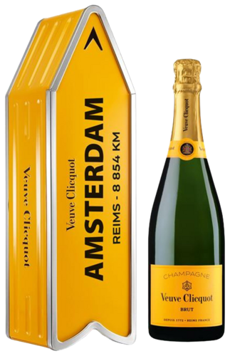 Veuve Clicquot Brut Arrow Amsterdam Cadeauverpakking