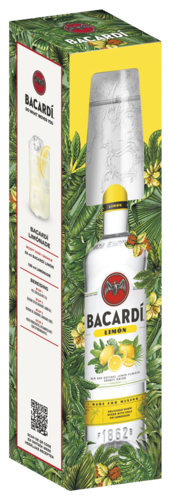 Bacardí Limón met glas