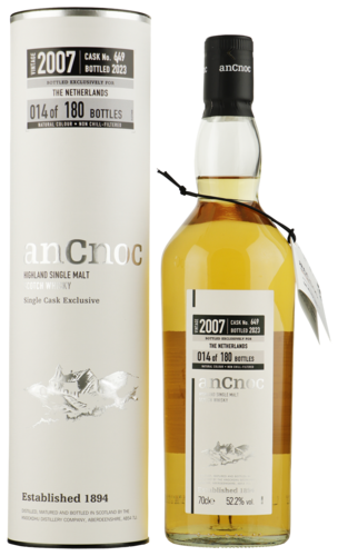 Ancnoc 15 Years 2007 Single Cask Netherlands Cask Strength