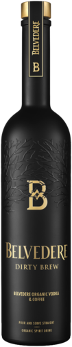 Fles Belvedere Organic Dirty Brew koffielikeur 70 cl