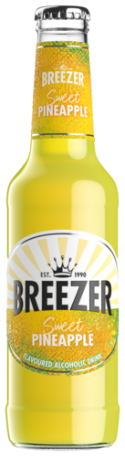 Flesje Breezer Sweet Pineapple 27,5 cl