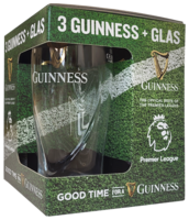 Guinness Draught Stout Premier League Cadeauverpakking met Glas