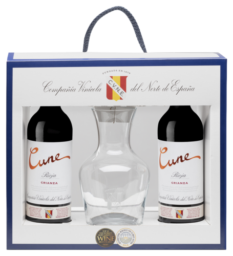 Cune Crianza met Decanter Cadeaupakket
