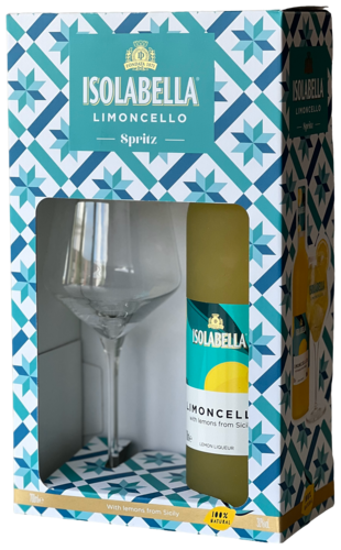Isolabella Limoncello Cadeaupakket met 1 glas