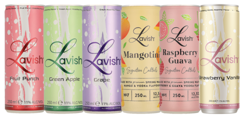 Lavish premixpakket met 6 blikjes van 25 cl