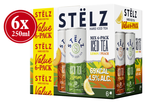 STËLZ Hard Iced Tea 12-pack Peach & Lemon