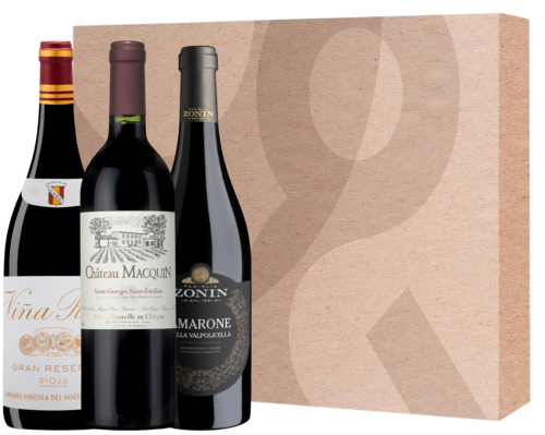 Wijnbox Kerst Deluxe Rood