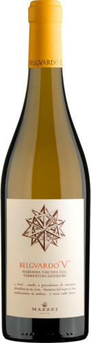 Fles Mazzei Belguardo Vermentino witte wijn 75 cl