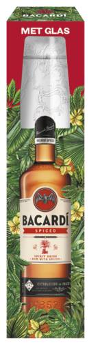 Bacardí Spiced met glas