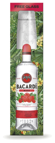 Bacardí Razz met glas