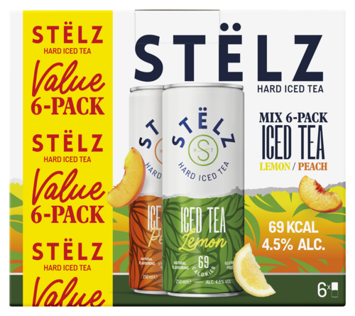STËLZ Hard Iced Tea 6-pack Peach & Lemon