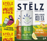 ST&Euml;LZ Hard Iced Tea 6-pack Peach & Lemon