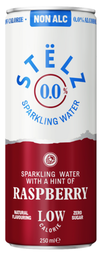 Blikje Stëlz Raspberry 0.0 alcoholvrij 25 cl