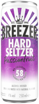 Breezer hard seltzer passionfruit