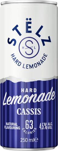 Blikje Stëlz Hard Lemonade Cassis 25 cl