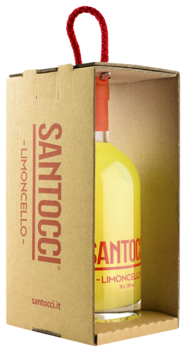 Santocci Limoncello  Cadeauverpakking met 1 glas