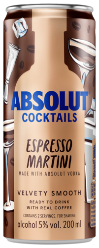 Absolut RTD Cocktails Espresso Martin