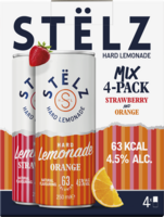 ST&Euml;LZ Hard Lemonade Strawberry Orange 4-pack