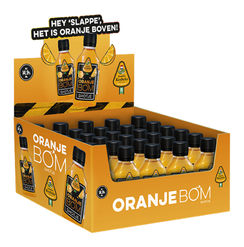 Kesbeke Oranje Bom shot 30 flesjes van 2 cl