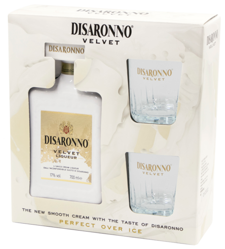 Disaronno Velvet met 2 tumblers giftpack