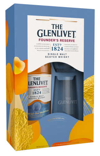 The Glenlivet Founder's Reserve Cadeaupakket met 2 Tumbler glazen