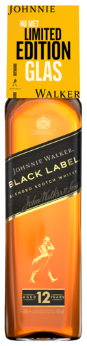 Johnnie Walker Black Label met glas